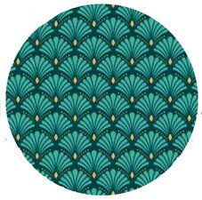 Rond tafelzeil pauw groen (140cm)