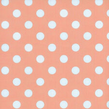 Tafelzeil roze met witte stippen 