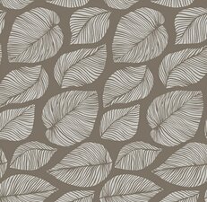 Tafelzeil hazel bladeren taupe