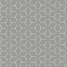 Tafelzeil geometrisch donkergrijs
