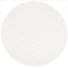 Rond buiten tafelkleed 160cm schuimvinyl gebroken wit (dikke kwaliteit)