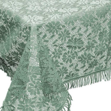 Buiten tafelkleed schuim vinyl 140x180cm salie groen (dikke kwaliteit)