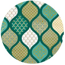 Rond tafelzeil Oosterse sferen groen (140cm)