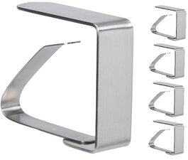 Tafelkleedklemmen RVS 4 stuks 