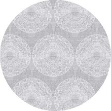 Rond tafelzeil brocanterie grijs (ca. 137cm)