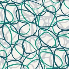 Tafelzeil bubbles blauw 