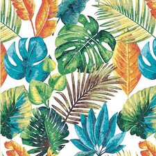 Tafelzeil vintage palmbladeren