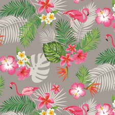 Tafelzeil flamingo grijs