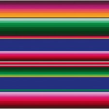 235x120cm Restje Mexicaans tafelzeil Sarape