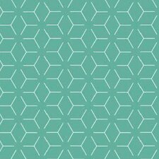 Tafelzeil geometrisch turqoise